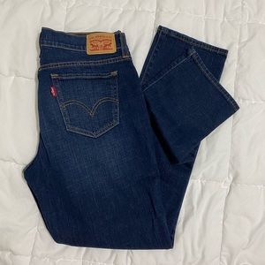 414 LEVI’S classic Relaxed Straight Jeans Dark Wash